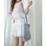 【HOOK】for girls リボン総柄フロッキー生地トートバッグ | HOOK | 詳細画像17