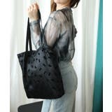 【HOOK】for girls リボン総柄フロッキー生地トートバッグ | HOOK | 詳細画像22