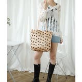 【HOOK】for girls リボン総柄フロッキー生地トートバッグ | HOOK | 詳細画像27