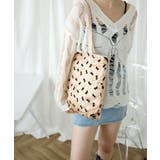 【HOOK】for girls リボン総柄フロッキー生地トートバッグ | HOOK | 詳細画像28