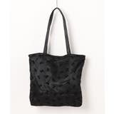 【HOOK】for girls リボン総柄フロッキー生地トートバッグ | HOOK | 詳細画像3