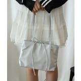 【HOOK】for girls リボン無地シルク風トートバッグ Y2K | aimoha  | 詳細画像28 