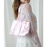 【HOOK】for girls リボン無地シルク風トートバッグ Y2K | aimoha  | 詳細画像1 