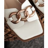 チェーンスクエアトゥぺたんこサンダル 【Jasmine】韓国ファッション ワンピ… | aimoha  | 詳細画像6 