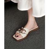 チェーンスクエアトゥぺたんこサンダル 【Jasmine】韓国ファッション ワンピ… | aimoha  | 詳細画像11 