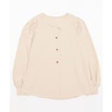 ノーカラーフロントデザインブラウス 長袖シャツ 韓国ファッション | aimoha  | 詳細画像24 