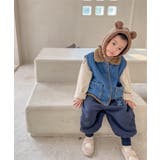 韓国子供服 暖かい裏フリーススウェットパンツ テーパードパンツ | aimoha kids | 詳細画像13 