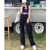 ハイウエストワイドストレートデニムカラーパンツ 韓国ファッション ハイウエスト | aimoha  | 詳細画像31 