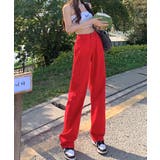 ハイウエストワイドストレートデニムカラーパンツ 韓国ファッション ハイウエスト | aimoha  | 詳細画像33 