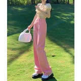 ハイウエストワイドストレートデニムカラーパンツ 韓国ファッション ハイウエスト | aimoha | 詳細画像14