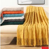 北欧編みフリンジソファーカバー／マルチカバー | aimoha  | 詳細画像1 