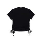 【HOOK】for girls 裾シャーリングリボンプリント半袖TEE | HOOK | 詳細画像3 