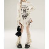 【HOOK】for girls アシンメトリーバタフライフリンジカットソー | HOOK | 詳細画像39 