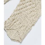 【HOOK】for girls 無地透かし編みニットジップパーカー | aimoha  | 詳細画像9 