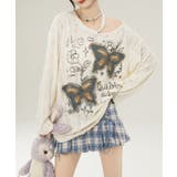 【HOOK】for girls バタフライパッチアシンメトリー透かしニットソー【… | HOOK | 詳細画像13 