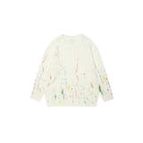 for girls ペイントプリントケーブル編みダメージニット | HOOK | 詳細画像5 