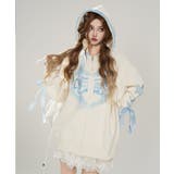 【HOOK】for girls リボン編み上げジップパーカー | HOOK | 詳細画像6