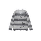 for girls ぼかしボーダー柄透かし編みニット | HOOK | 詳細画像17