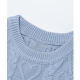 for girls 袖リボンハートケーブル編みニットプルオーバー | HOOK | 詳細画像2