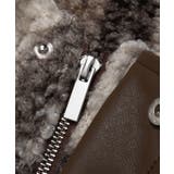 【HOOK】for girls リボン刺繍チェック柄ボアブルゾン【AW】 | HOOK | 詳細画像9