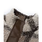 【HOOK】for girls リボン刺繍チェック柄ボアブルゾン【AW】 | HOOK | 詳細画像10