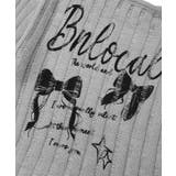 【HOOK】for girls リボンプリントオープンショルダーニットソー | HOOK | 詳細画像15 