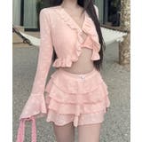 BORA AURA 4点セット レースフリル体型カバー水着タンキニ | aimoha | 詳細画像13