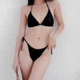 ブラック | BORA AURA ホルターネックサイドリボン水着ビキニ | aimoha