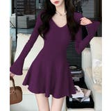 【Jasmine】ニットフレアミニワンピース Jasmine Grandiflo… | aimoha | 詳細画像17