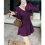 【Jasmine】ニットフレアミニワンピース Jasmine Grandiflo… | aimoha | 詳細画像18