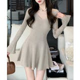 【Jasmine】ニットフレアミニワンピース Jasmine Grandiflo… | aimoha | 詳細画像9