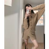 ケーブル編みダッフルカーディガン+ニットショートパンツ Jasmine | aimoha  | 詳細画像7 