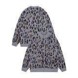 グレー | HOOK -select- レオパード柄シャギーカーディガン【AW】 | HOOK