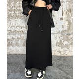 ブラック | シンプルロングスカート | aimoha