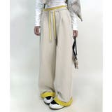 配色アクセントカラーワイドパンツ | aimoha  | 詳細画像11 