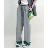 配色アクセントカラーワイドパンツ | aimoha  | 詳細画像5 