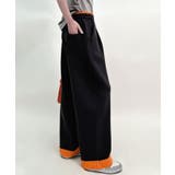 配色アクセントカラーワイドパンツ | aimoha  | 詳細画像8 