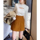 ニット デコルテ開きドッキングタートルネックニットトップス 韓国ファッション | aimoha | 詳細画像18