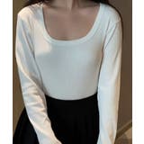 スクエアネックリブトップス | aimoha | 詳細画像14