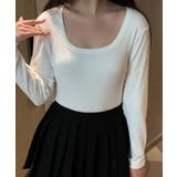 スクエアネックリブトップス | aimoha | 詳細画像15