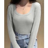 スクエアネックリブトップス | aimoha | 詳細画像5