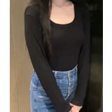 スクエアネックリブトップス | aimoha | 詳細画像8