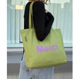 カーキ | 内ポケット付き韓国風ロゴトート トートバッグ  | aimoha 