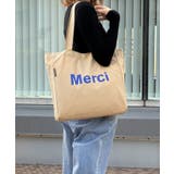 内ポケット付き韓国風ロゴトート トートバッグ  | aimoha  | 詳細画像27 