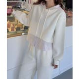 【Banico】フリルヘム付きフードパーカー | aimoha  | 詳細画像4 