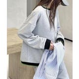 シンプル配色ロングスリーブトップス | aimoha  | 詳細画像11 