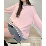 シンプル配色ロングスリーブトップス | aimoha  | 詳細画像4 