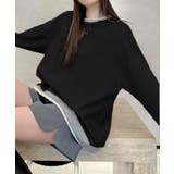 シンプル配色ロングスリーブトップス | aimoha  | 詳細画像9 