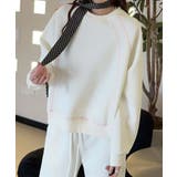 ホワイト | シンプルスウェット | aimoha 