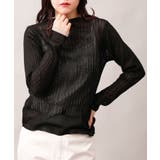 ブラック | シンプルリブニットカットソー | aimoha
